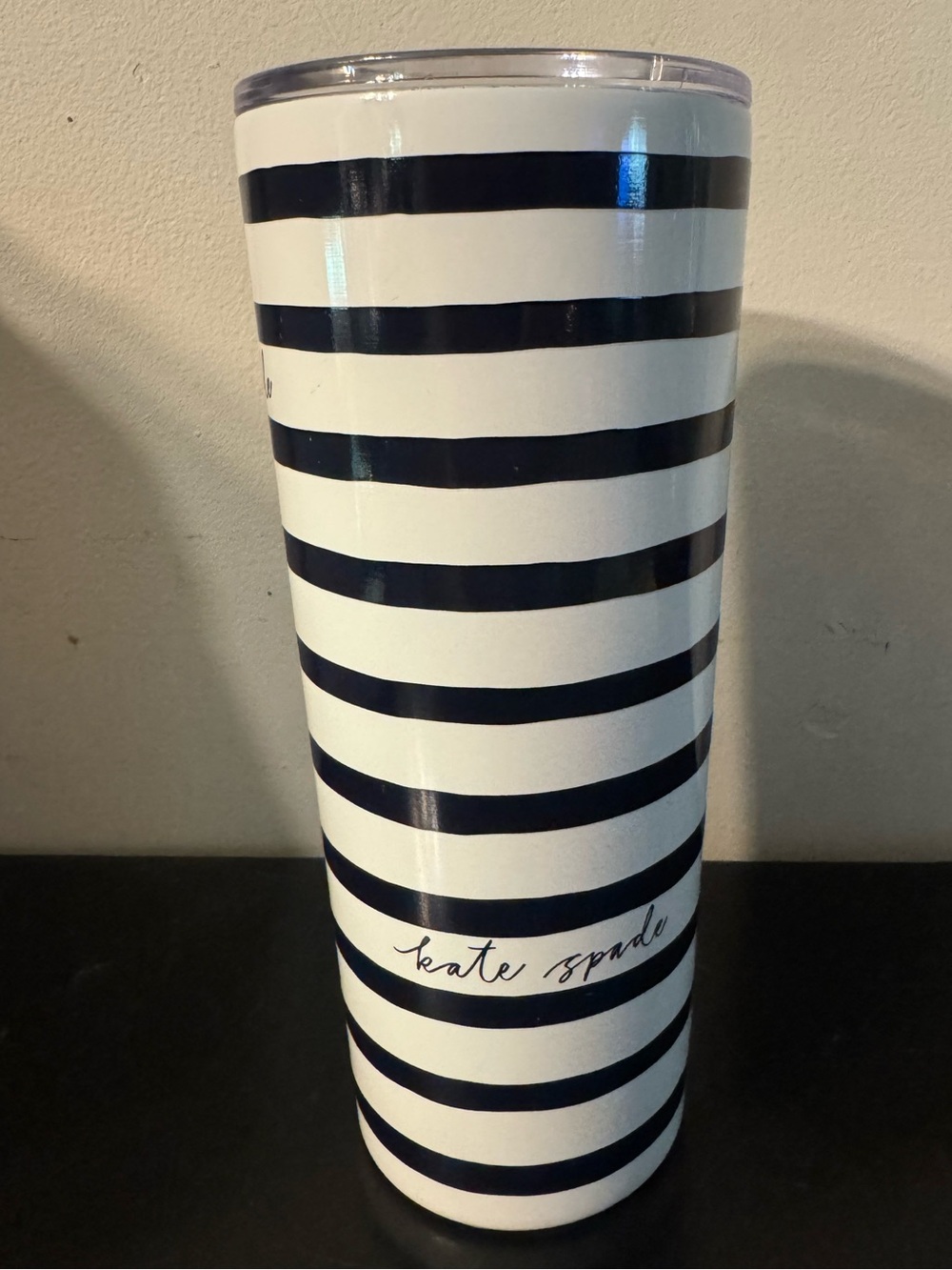 24 oz. Kate Spade Navy Stripe Insulated Tumbler